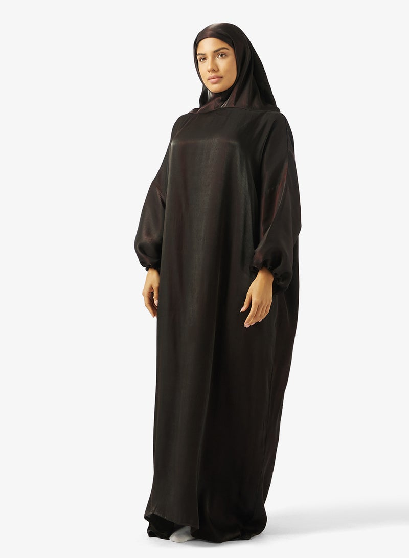 هيا كلوزيت إسدال صلاة محبوك بغطاء للرأس - Image 1